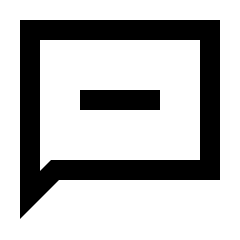 Chat Remove Icon from Sharp Line - Material Pro Set