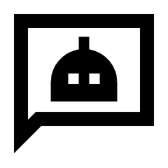 Chatbot Icon from Sharp Line - Material Pro Set