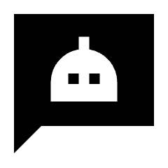 Chatbot Fill Icon from Sharp Fill - Streamline Material Set