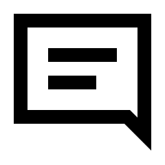 Comment Icon from Sharp Line - Streamline Material Set