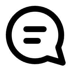 Comment Alt Icon from Rounded Line - Streamline Material Set