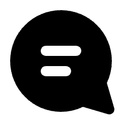 Comment Alt Fill Icon from Rounded Fill - Streamline Material Set