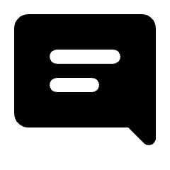 Comment Fill Icon from Rounded Fill - Streamline Material Set