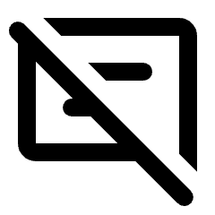 Comments Disabled Icon from Rounded Line - Streamline Material Set