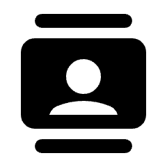 Contacts Fill Icon from Rounded Fill - Streamline Material Set