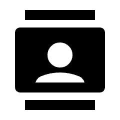 Contacts Fill Icon from Outlined Fill - Streamline Material Set