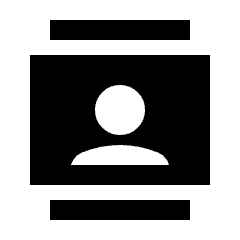 Contacts Fill Icon from Sharp Fill - Streamline Material Set