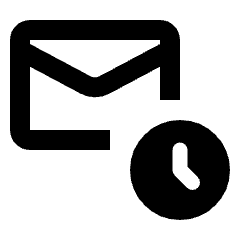 Draft Email Icon from Rounded Line - Streamline Material Set