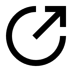 External Link Fill Icon from Sharp Fill - Streamline Material Set