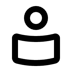 For You Icon from Rounded Line - Streamline Material Set