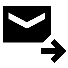 Forward To Inbox Fill Icon from Sharp Fill - Material Pro Set