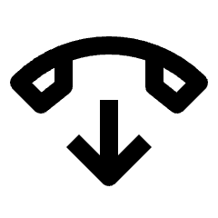 Hang Up Icon from Outlined Line - Streamline Material Set