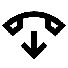 Hang Up Icon from Sharp Line - Streamline Material Set