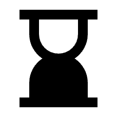 Hourglass Bottom Fill Icon from Sharp Fill - Material Pro Set