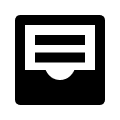 Inbox Document Fill Icon from Outlined Fill - Material Pro Set