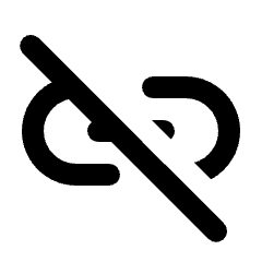 Link Off Icon from Rounded Line - Material Pro Set