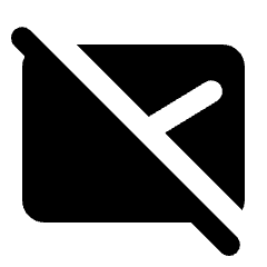 Mail Off Fill Icon from Rounded Fill - Streamline Material Set
