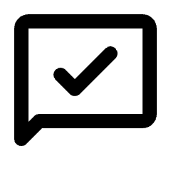 Mark Chat Read Icon from Rounded Line - Material Pro Set