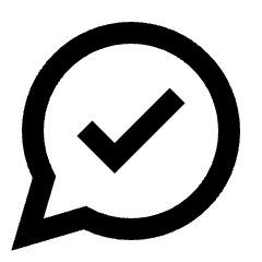 Mark Chat Read Alt Icon from Sharp Line - Streamline Material Set