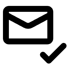 Mark Email Read Icon from Rounded Line - Streamline Material Set