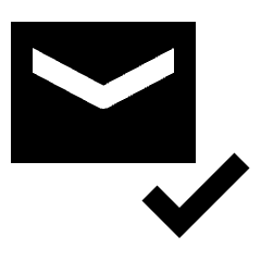 Mark Email Read Fill Icon from Sharp Fill - Streamline Material Set