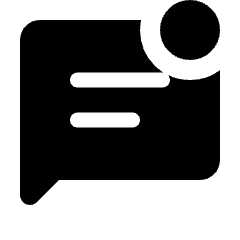 Mark Unread Chat Alt Fill Icon from Rounded Fill - Material Pro Set