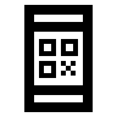 Mobile Qr Code Icon from Sharp Line - Streamline Material Set