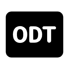 Odt Fill Icon from Rounded Fill - Material Pro Set