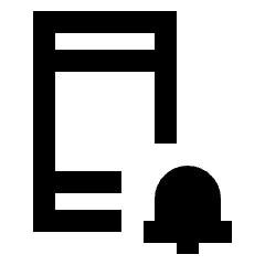 Phone Alarm Icon from Sharp Line - Streamline Material Set