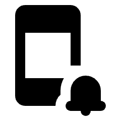 Phone Alarm Fill Icon from Rounded Fill - Material Pro Set