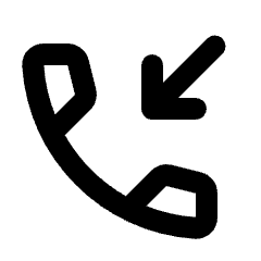 Phone Callback Icon from Rounded Line - Streamline Material Set