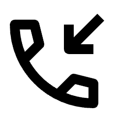 Phone Callback Icon from Outlined Line - Streamline Material Set