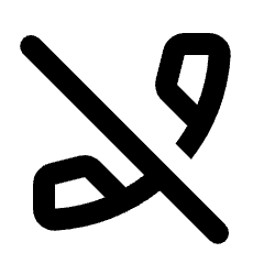 Phone Disabled Icon from Rounded Line - Streamline Material Set