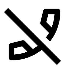 Phone Disabled Icon from Outlined Line - Material Pro Set