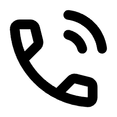 Phone In Talk Icon from Rounded Line - Streamline Material Set