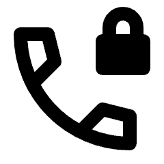 Phone Locked Icon from Outlined Line - Streamline Material Set