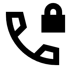 Phone Locked Icon from Sharp Line - Streamline Material Set