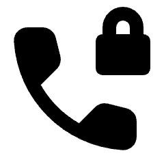 Phone Locked Fill Icon from Rounded Fill - Streamline Material Set