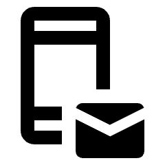 Phone Messaging Icon from Rounded Line - Streamline Material Set