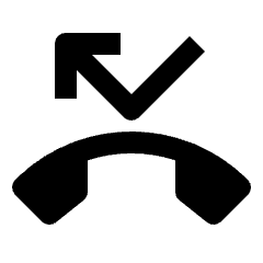 Phone Missed Fill Icon from Outlined Fill - Streamline Material Set