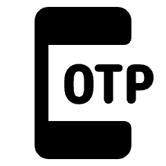 Phone Otp Fill Icon from Rounded Fill - Streamline Material Set