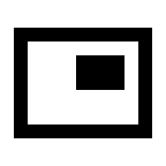 Picture In Picture Icon from Sharp Line - Material Pro Set