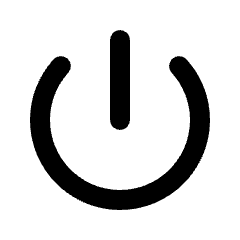 Power Settings New Fill Icon from Rounded Fill - Streamline Material Set