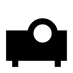 Projector Fill Icon from Sharp Fill - Streamline Material Set