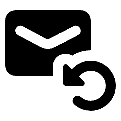 Refresh Email Fill Icon from Rounded Fill - Streamline Material Set