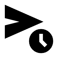 Schedule Send Fill Icon from Sharp Fill - Streamline Material Set