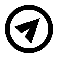 Send Circle Icon from Sharp Line - Streamline Material Set