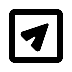 Send Square Icon from Rounded Line - Streamline Material Set