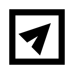 Send Square Icon from Sharp Line - Streamline Material Set