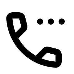 Settings Phone Icon from Rounded Line - Material Pro Set